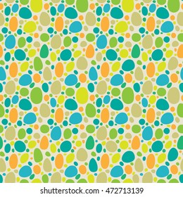 Seamless abstract pattern. Colored stones. Vector illustration.