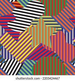 seamless abstract  pattern. colorful geometric seamless pattern. For tablecloths, clothes, shirts, dresses, paper, bedding, blankets, quilts, and other textile products print pattern
