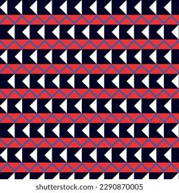 Patrón abstracto sin brillo con formas geométricas coloridas. Plantilla retro geométrica para tela, fondo, diseño de superficie, embalaje Ilustración vectorial