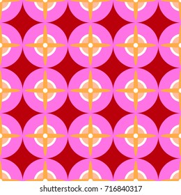 Seamless abstract pattern with colorful geometric shapes - Eps10 vector graphics and illustration