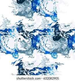 Seamless abstract pattern with colorful grunge stains