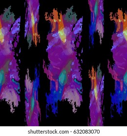 Seamless abstract pattern with colorful grunge stains