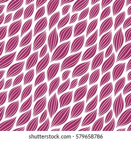 Seamless abstract pattern with colorful petals. Vector illustration with leaves. Abstract water texture. 