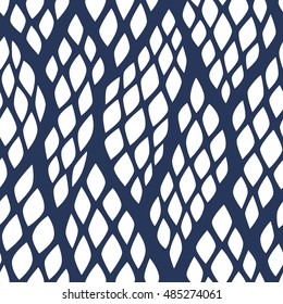 Seamless abstract pattern with colorful rhombuses. Vector illustration with leaves. Reptiles skin texture.