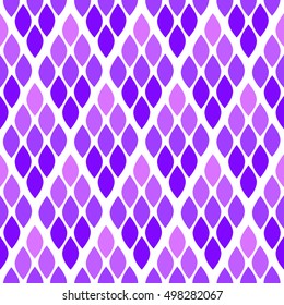 Seamless abstract pattern with colorful rhombuses. Vector illustration with leaves. Reptiles skin texture. 