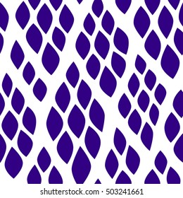 Seamless abstract pattern with colorful rhombuses. Vector illustration with leaves. Reptiles skin texture. 