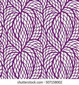 Seamless abstract pattern with colorful rhombuses. Vector illustration with leaves. Reptiles skin texture.