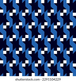 Seamless abstract pattern with colorful shapes Geometrical retro template for fabric, background, surface design, packaging Vector illustration