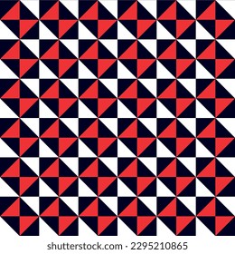 Seamless abstract pattern with colorful shapes Geometrical retro template for fabric, background, surface design, packaging Vector illustration