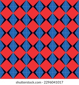 Seamless abstract pattern with colorful shapes Geometrical retro template for fabric, background, surface design, packaging Vector illustration