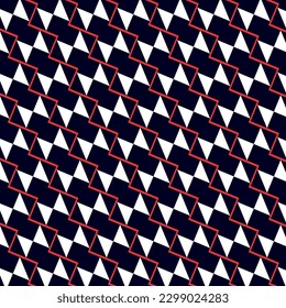 Patrón abstracto sin fisuras con formas coloridas Plantilla retro geométrica para tela, fondo, diseño de superficie, empaque Ilustración vectorial