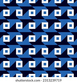 Seamless abstract pattern with colorful shapes Geometrical retro template for fabric, background, surface design, packaging Vector illustration