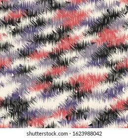 Seamless abstract pattern with colorful strokes.
