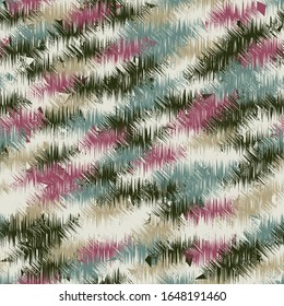 Seamless abstract pattern with colorful strokes.
