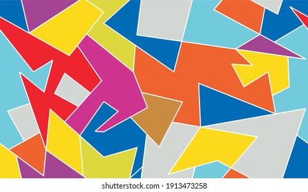 patrón abstracto transparente en un estilo colorido