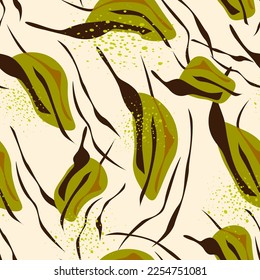 Seamless abstract pattern with colorful unique repeat pattern