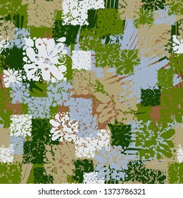 Seamless abstract pattern consisting of square blots.
The background consists of shaded spots.