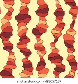 Seamless abstract pattern, curly design. Background with winding lines. Wavy backdrop. Vector illustration (eps10)