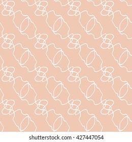 Seamless abstract pattern with curly lines. Vector illustration