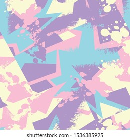 Seamless abstract pattern with curved elements.