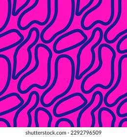 Seamless abstract pattern with curved lines, a maze. Design for fabric, Wallpaper, and cards .