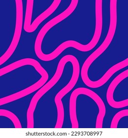 Seamless abstract pattern with curved lines, a maze. Design for fabric, Wallpaper, and cards .