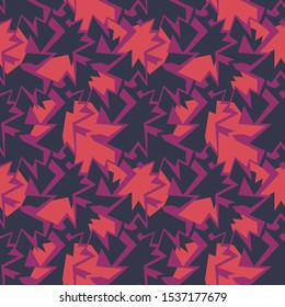 Seamless abstract pattern. Curved urban elements.