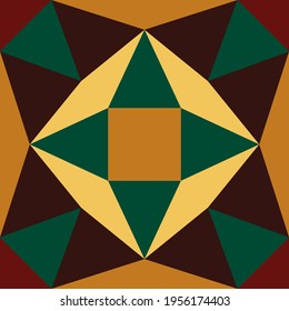 Seamless abstract pattern. Dark geometric print for textiles and paper. Vector illustration.