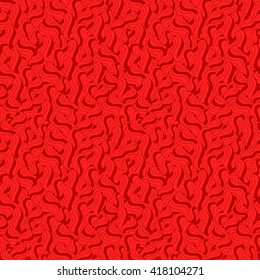 Seamless abstract pattern in dark red and scarlet colors. Vector illustration.