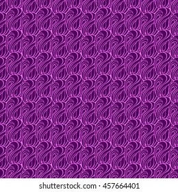 Seamless abstract pattern in dark violet and bright magenta colors. Vector illustration.