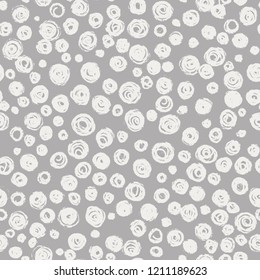 Seamless abstract pattern. Decorative seamless pattern with handdrawn shapes. Hand painted grungy doodles in soft colours. Snow seamless pattern.