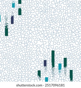 Seamless abstract pattern design art work.