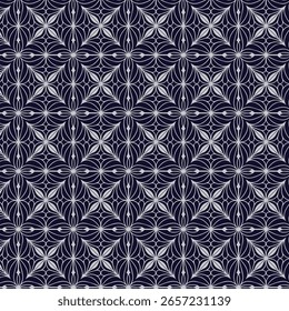 Design de padrão abstrato sem emenda em azul marinho