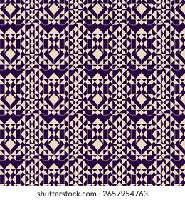 Seamless abstract pattern design on navy blue 