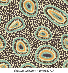 Seamless abstract pattern. Doodle print. Vector illustration.