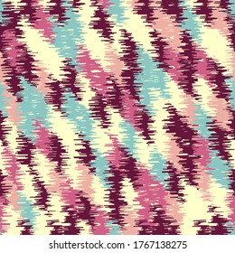 Nahtlose abstrakte Muster im Doodle-Stil mit dem Bild von bunten Strichen. 
