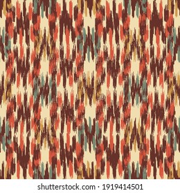 Seamless abstract pattern in doodle style with the image of colorful strokes. 