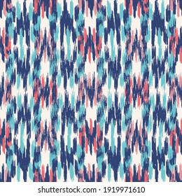 Seamless abstract pattern in doodle style with the image of colorful strokes. 
