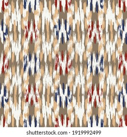 Seamless abstract pattern in doodle style with the image of colorful strokes. 