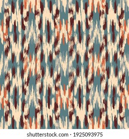 Seamless abstract pattern in doodle style with the image of colorful strokes. 