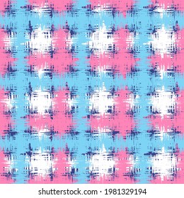 Seamless abstract pattern in doodle style with the image of colorful strokes. 