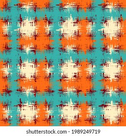 Seamless abstract pattern in doodle style with the image of colorful strokes. 