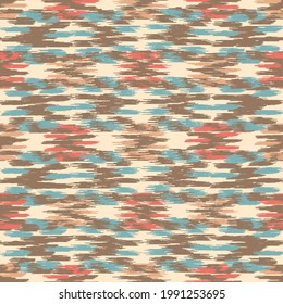 Seamless abstract pattern in doodle style with the image of colorful strokes. 
