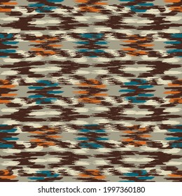 Seamless abstract pattern in doodle style with the image of colorful strokes. 