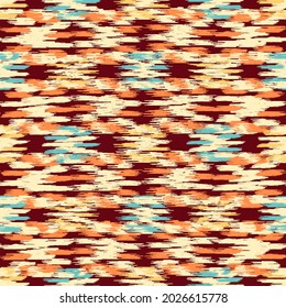 Seamless abstract pattern in doodle style with the image of colorful strokes. 
