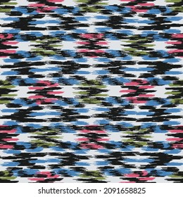 Patrón abstracto sin fisuras en estilo doodle con la imagen de trazos coloridos. 
