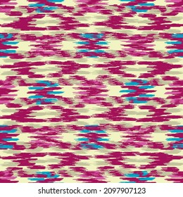 Seamless abstract pattern in doodle style with the image of colorful strokes. 