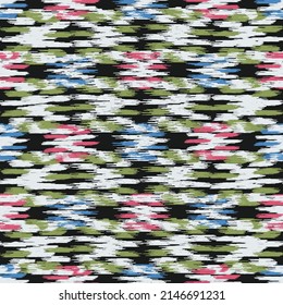 Seamless abstract pattern in doodle style with the image of colorful strokes. 