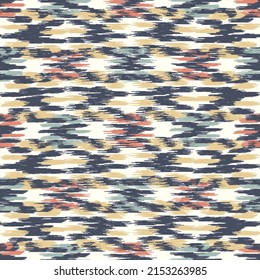 Seamless abstract pattern in doodle style with the image of colorful strokes. 