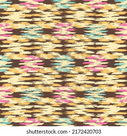 Seamless abstract pattern in doodle style with the image of colorful strokes. 